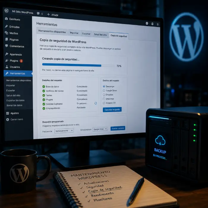 mantenimiento de WordPress